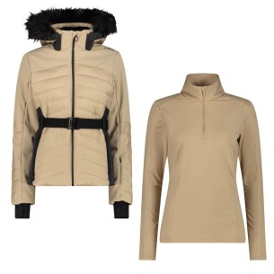 SKI CMP JACKET PACK DETACHABLE HOOD + SOFTECH CMP FLEECE (38)