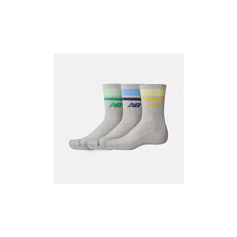 CALCETINES NEW BALANCE  EVERYDAY STRIPE MIDCALF 3 PACK 