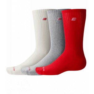 NEW BALANCE LOGO DE L’ÉCUSSON POUR ENFANTS CHAUSSETTES CREW 3 PACK