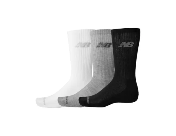 NEW BALANCE PERFORMANCE BASIC CREW 3 PACK SOCKS