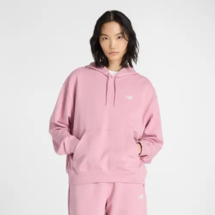 NEW BALANCE SPORT ESSENTIALS HOODIE CON CAPPUCCIO FRANCESE IN SPUGNA