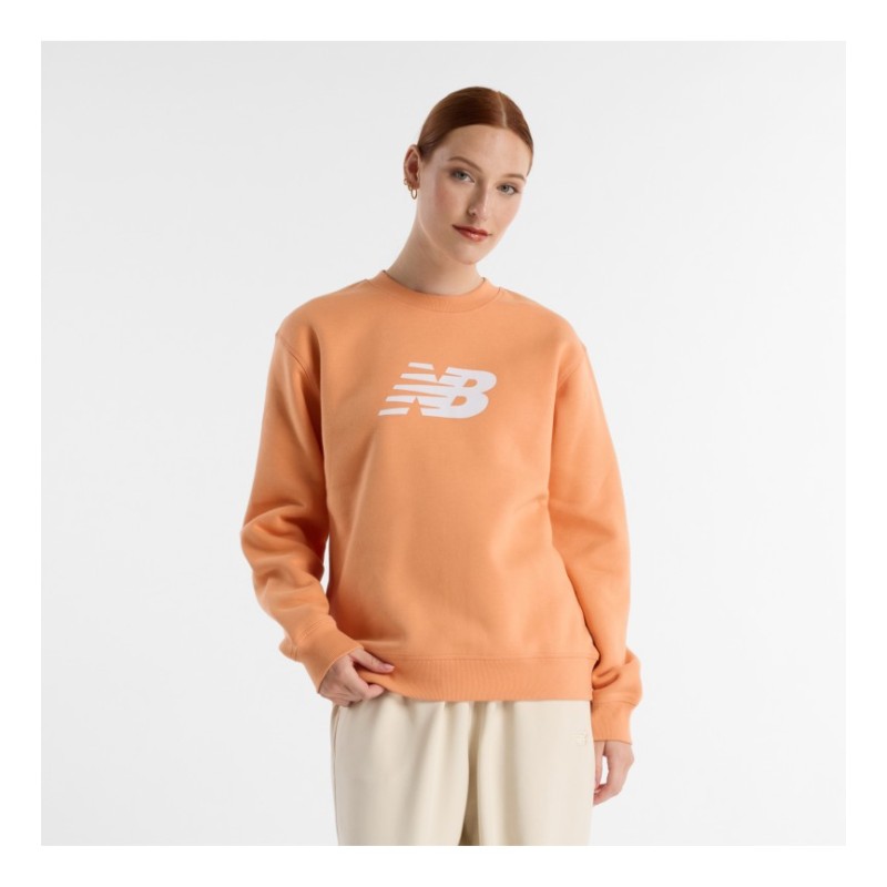 JERSEY NEW BALANCE SPORT FLEECE LOGO CREW MUJER